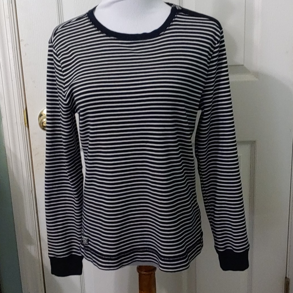 Lauren by Ralph Lauren Zipper Shoulder Top XL